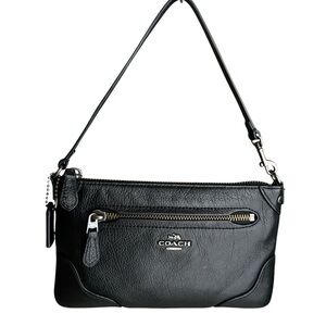 Coach Mickie Leather Mini Bag Black Handbag Demi Wristlet Women’s